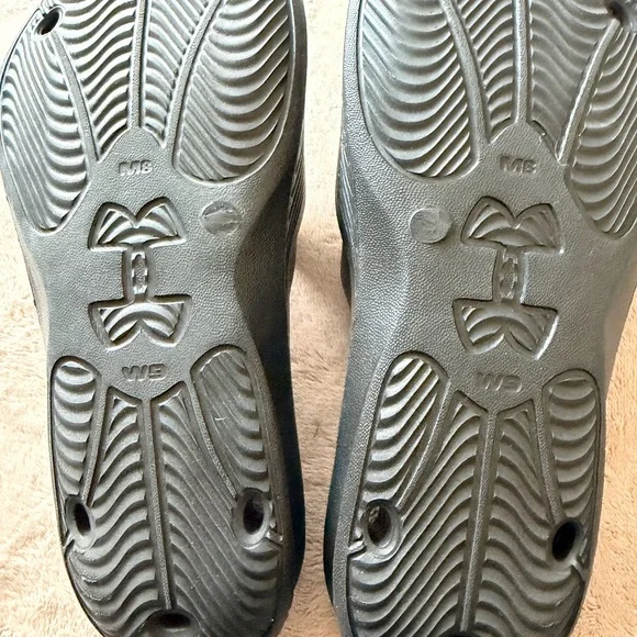 Under Armour Black and Gray Slide Sandals unisex m8 w9 - Picture 2 of 5